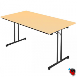 Klapptisch Ahorn 1400 x 700 mm - -Gestell schwarz - Lieferzeit ca. 6-8 Wochen ! 